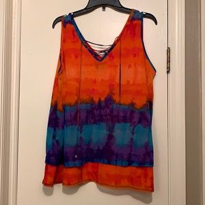 Worthington Layered blouse. Sleeveless.